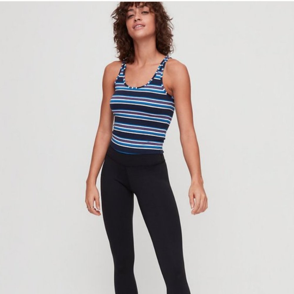 NWT Aritzia TNA 90s Bergman Vintage-inspired Striped Crop Tank Top Sz XXS